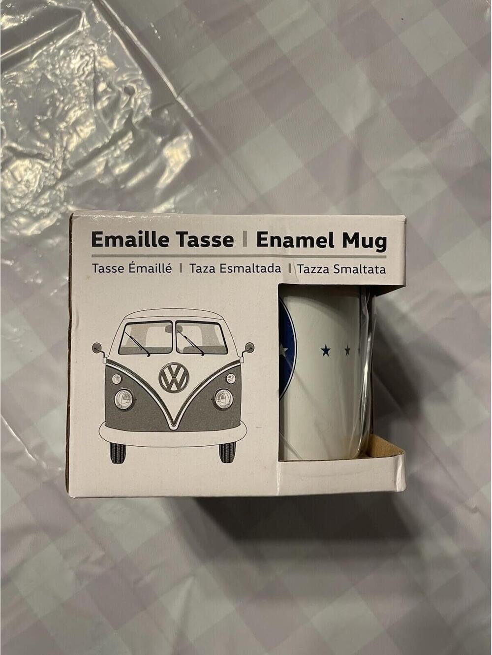 New Brisa VW Collection VW T1 Bus Volkswagen Large Enamel Coffee Tea Mug NIB - Picture 3 of 6